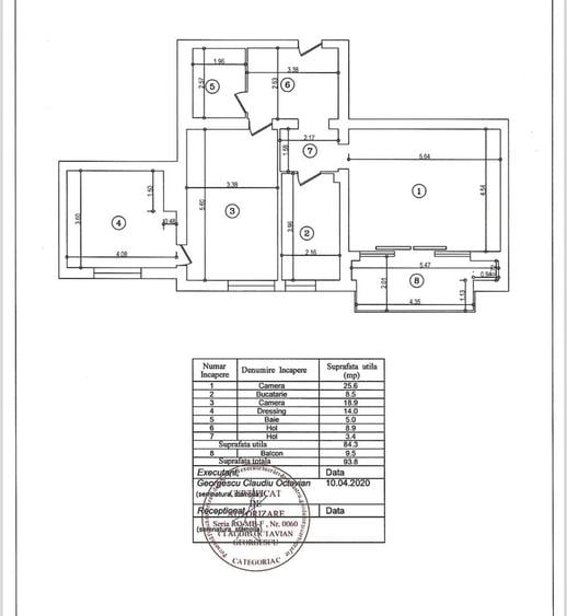 Apartament cu 2 camere decomandat în Barbu Văcărescu
