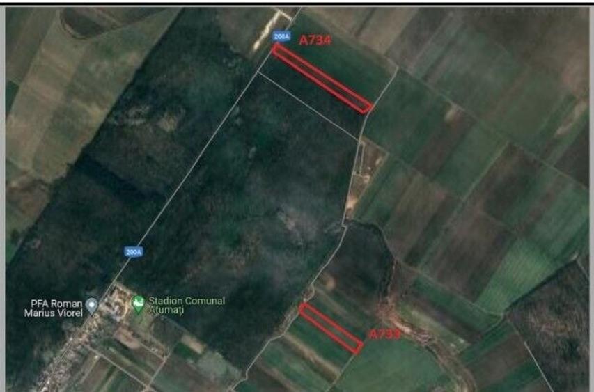 Teren Construcții extravilan de 10000 mp, în Afumați