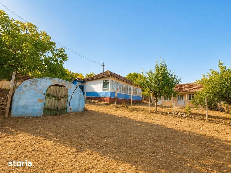 Casă cu 2 camere cu Teren 2700 Mp în Podu Roș