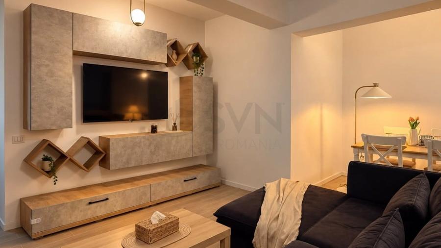 Apartament cu 2 camere semidecomandat, mobilat în Nord