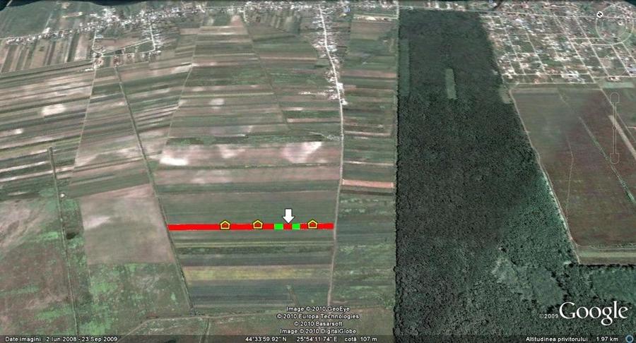 Teren Construcții intravilan de 670 mp, în Crevedia