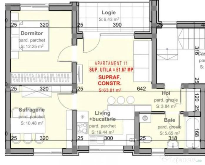 Apartament cu 3 camere decomandat în Independenței
