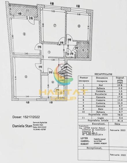 Apartament cu 4 camere decomandat în Giurgiului