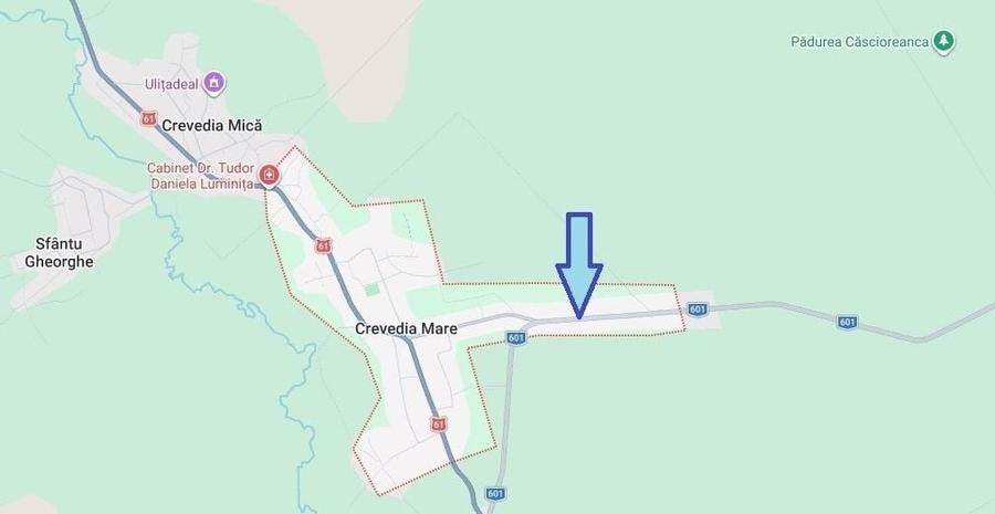Teren agricol extravilan de 5006 mp, în Crevedia Mare