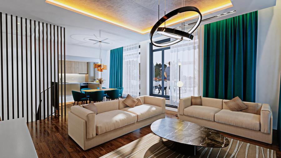 Penthouse cu 3 camere decomandat în Industriilor