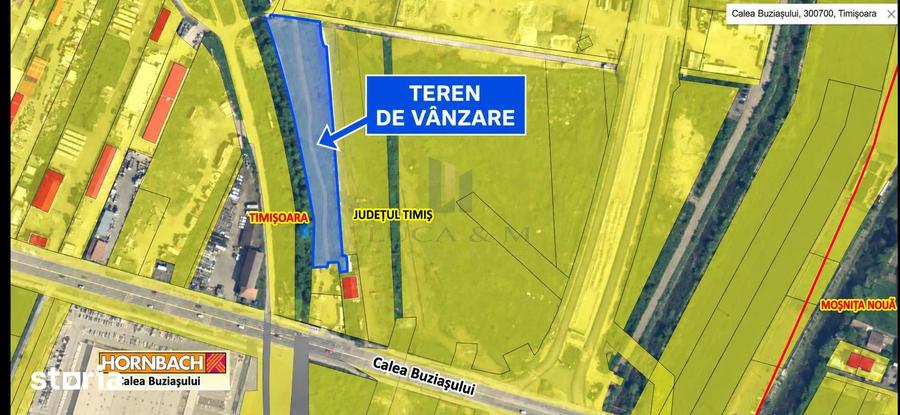 Teren de 3548 mp, în Buziașului