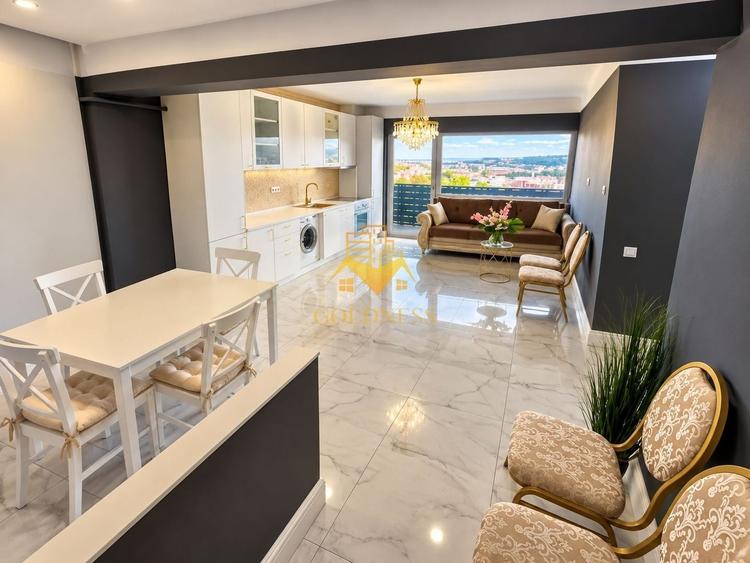 Apartament cu 3 camere semidecomandat, mobilat în Baciu