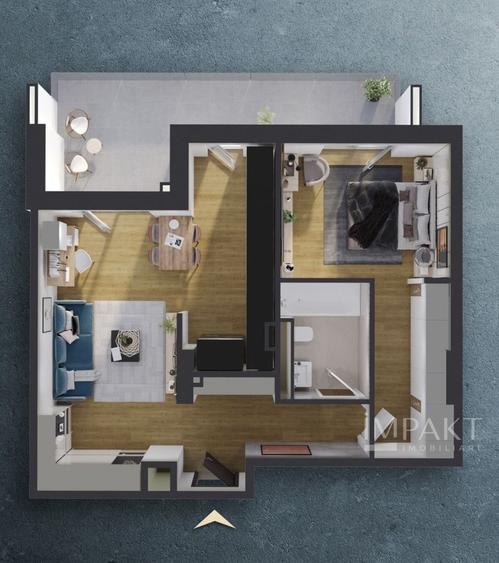 Apartament semidecomandat în ansamblu nou! - 4
