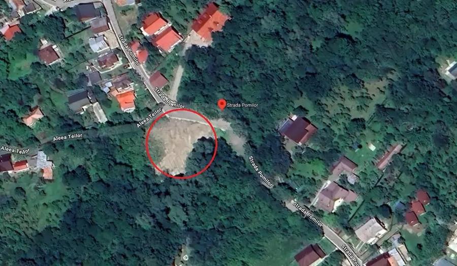 Teren de 1800 mp, în Cornu