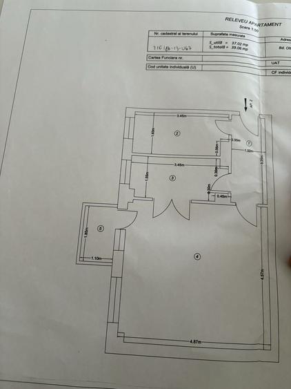 Garsonieră decomandată în Central