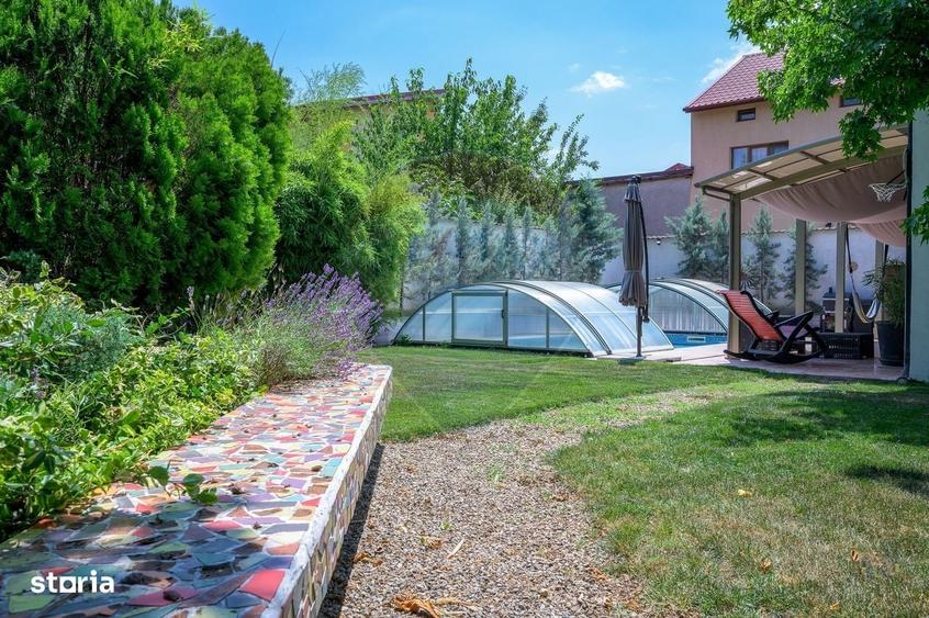 Vila de arhitectura cu piscina, garaje si teren de 800 mp - 20