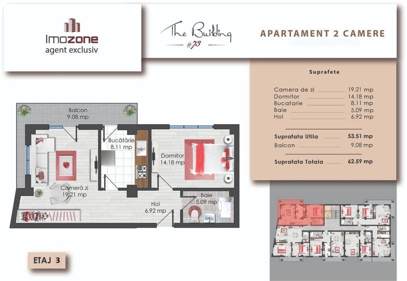 Prelungirea Ghencea | 2 camere | 62.59 mp | Etaj 3 | Finalizat | Comision 0% - 3