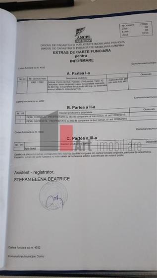 Teren Construcții intravilan de 800 mp, în Cornu