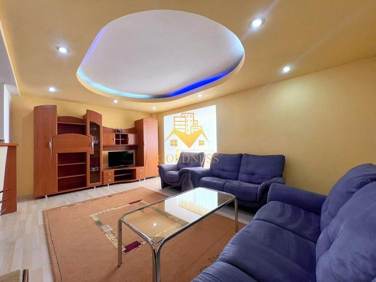 Apartament cu 3 camere semidecomandat, mobilat în Plopilor