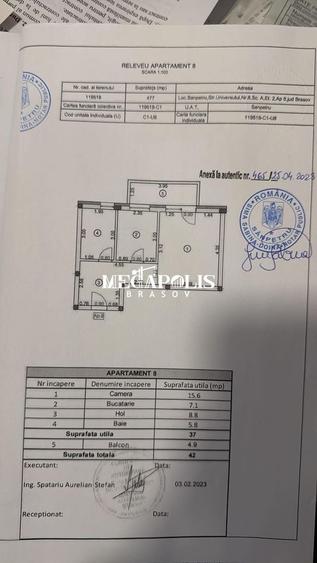 Garsonieră decomandată în Sânpetru