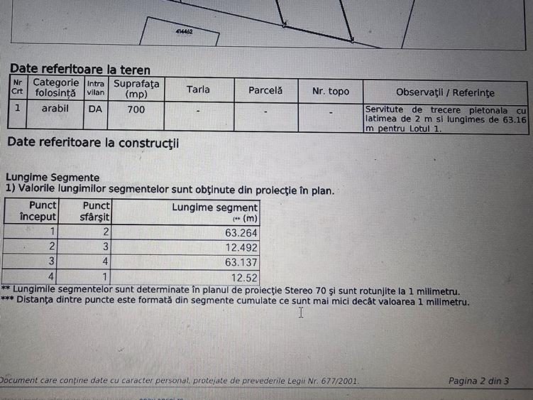 Teren Construcții de 700 mp, în Giroc