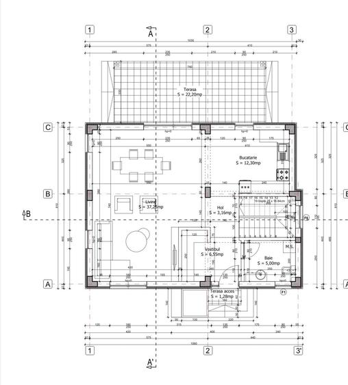 Casă cu 4 camere cu Teren 361 Mp în Central