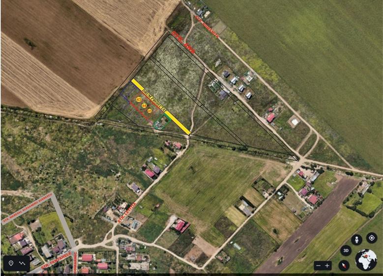 Teren de 614 mp, în Viile Noi