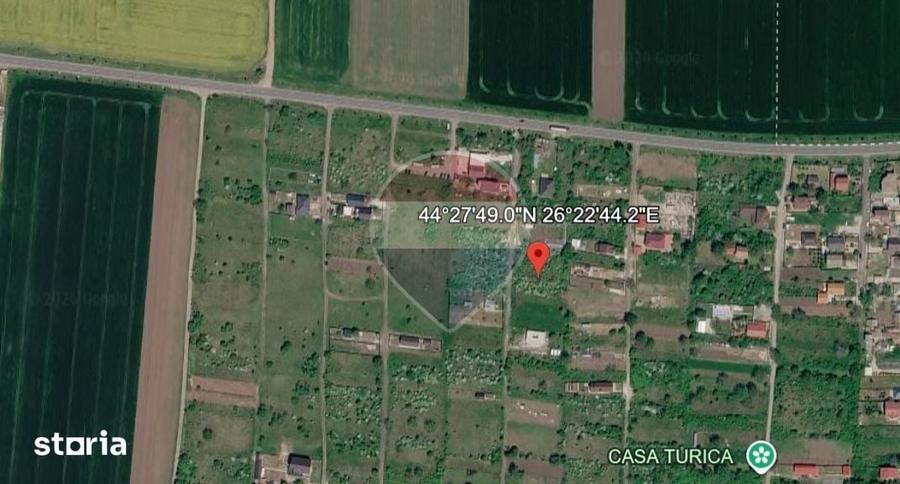 Teren de 1000 mp, în Brănești