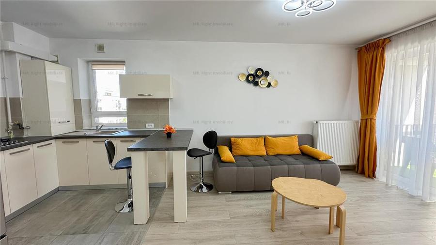 Apartament cu 2 camere decomandat, mobilat în Tractorul