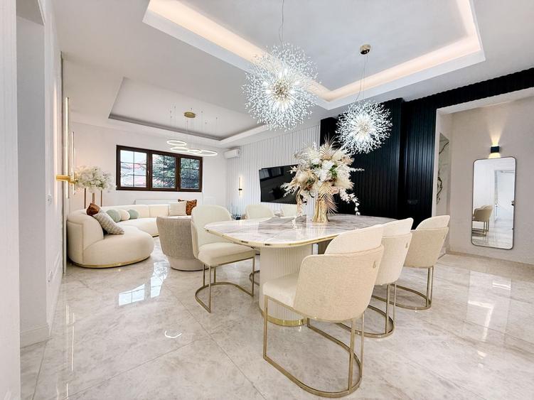 Penthouse cu 5 camere decomandat, mobilat în Kiseleff