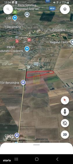 Teren de 40 mp, în Adunații-Copăceni
