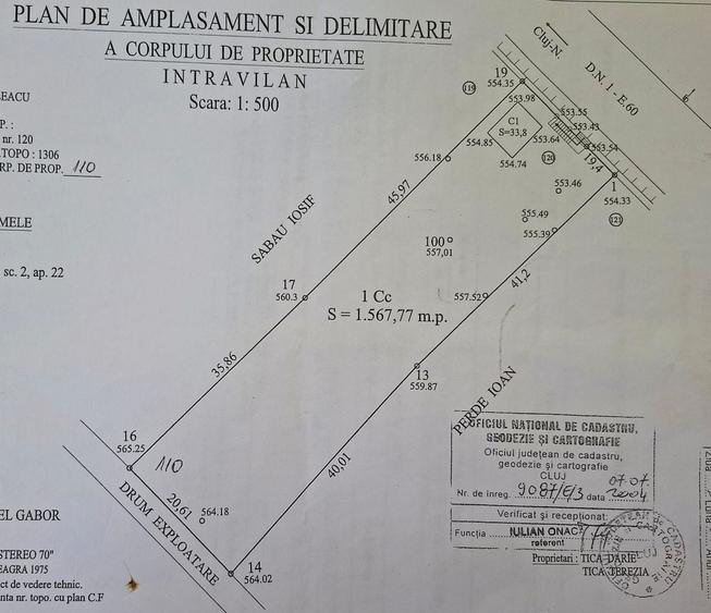 Teren Construcții intravilan de 800 mp, în Vâlcele