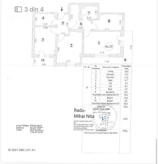 Apartament cu 3 camere decomandat în Ghencea