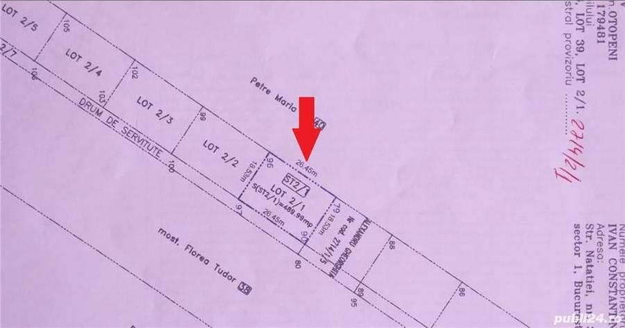 Propietar- vand teren intravilan Otopeni -Constantin Brancoveanu - 6