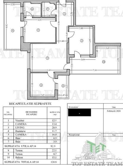 Apartament cu 3 camere si terasa Piata Unirii - 4