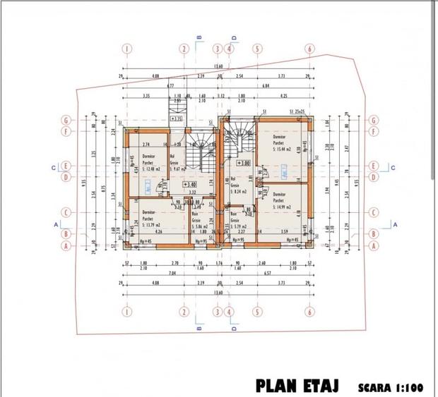 Duplex cu 6 camere cu Canalizare în Dâmbul Rotund