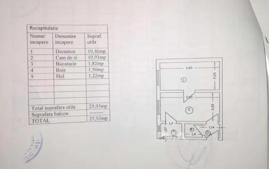 Apartament cu 2 camere nedecomandat, mobilat în Tătărași