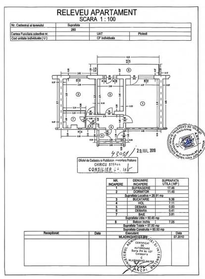 Apartament cu 2 camere decomandat, mobilat în Malu Roșu