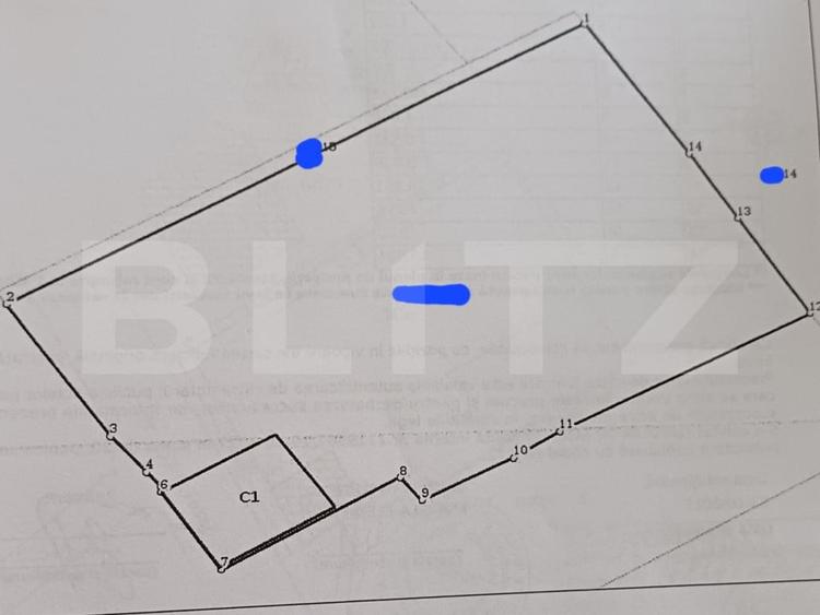 Teren Construcții intravilan de 850 mp, în Central