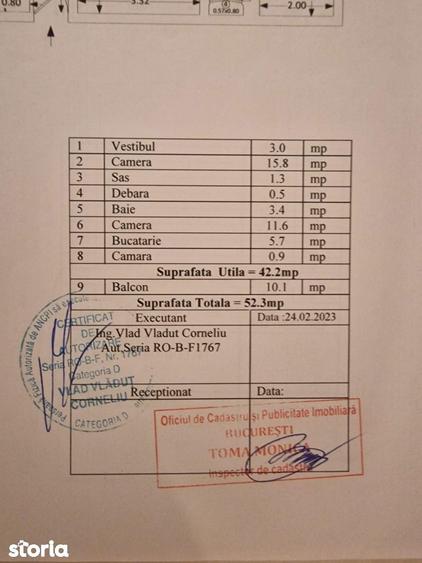 Apartament cu 2 camere semidecomandat, mobilat în Tei