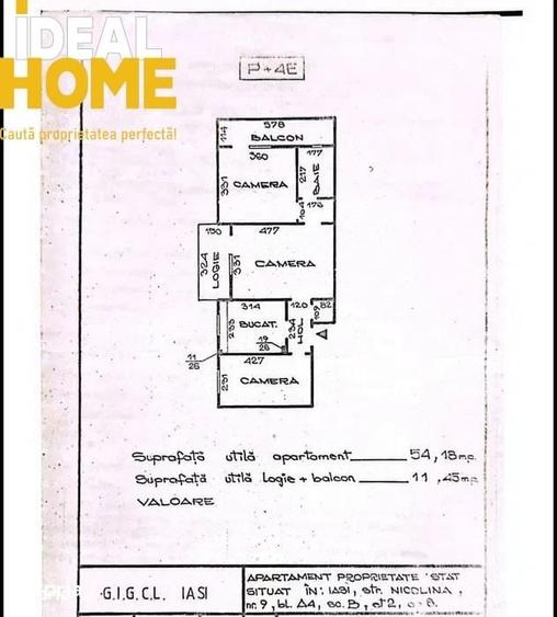 Apartament 3 camere 2 balcoane Podu Ros - 1