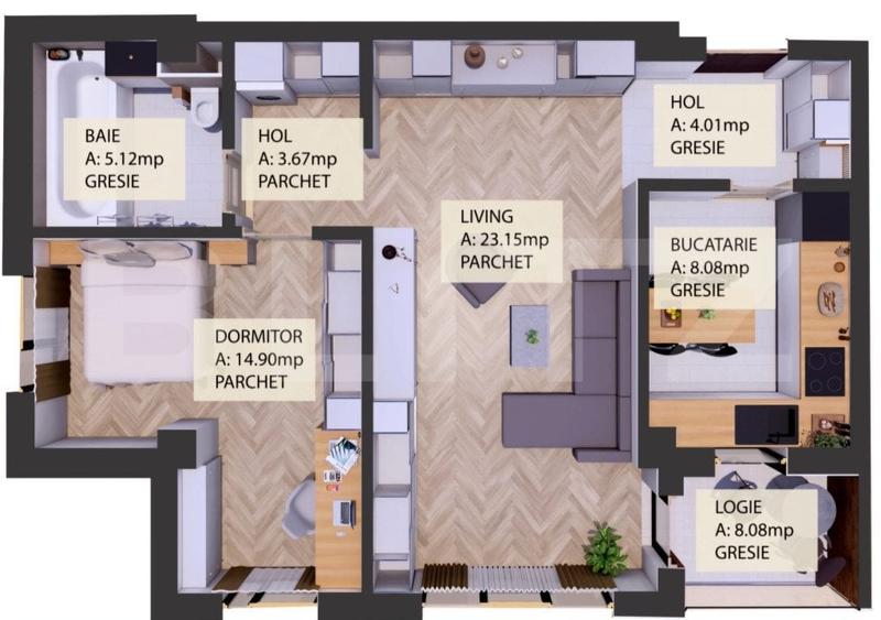 Apartamente 2 camere,  bloc nou,  Radauti - 6
