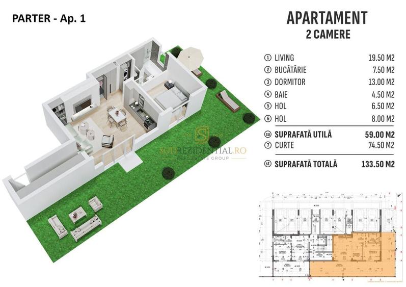 Apartament cu 2 camere decomandat în Apărătorii Patriei