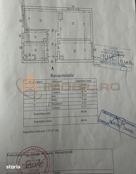 Apartament cu 3 camere decomandat în Păcurari