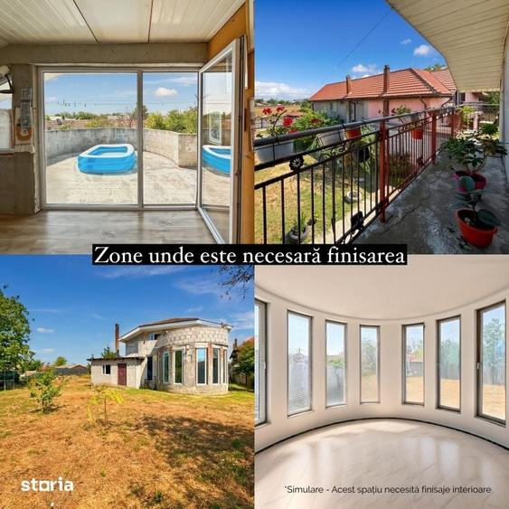 Casă cu 6 camere decomandat cu Teren 500 Mp în Valu lui Traian