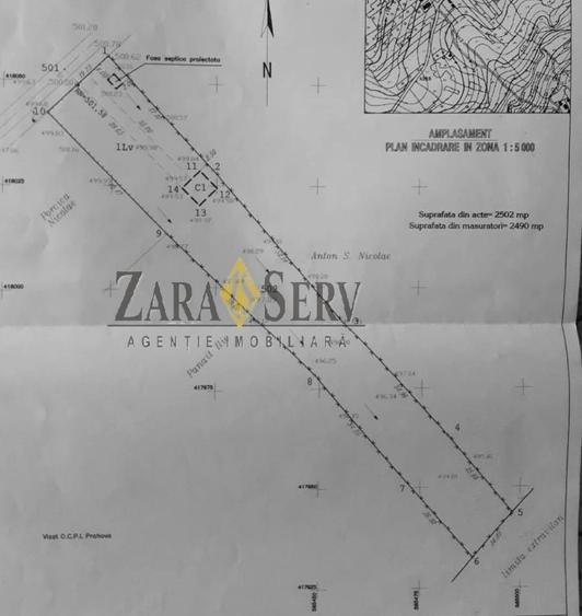 Teren Construcții intravilan de 2250 mp, în Drajna