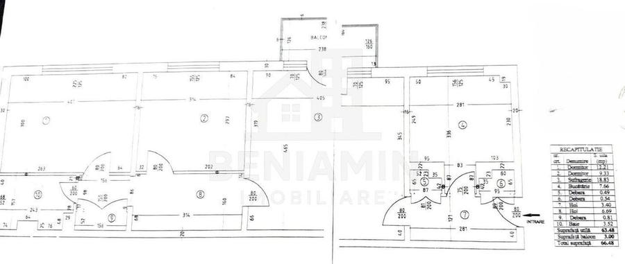 Apartament cu 3 camere în Rovine