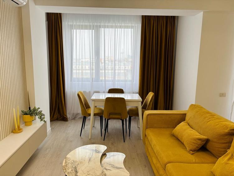 Apartament cu 2 camere semidecomandat, mobilat în Pipera
