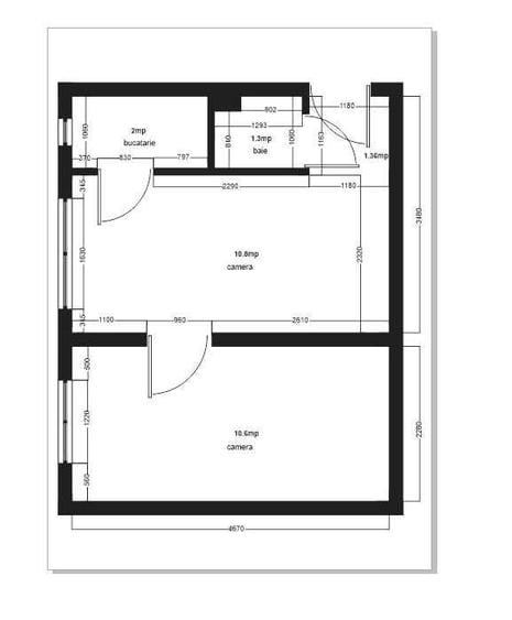 Apartament cu 2 camere nedecomandat în Șagului