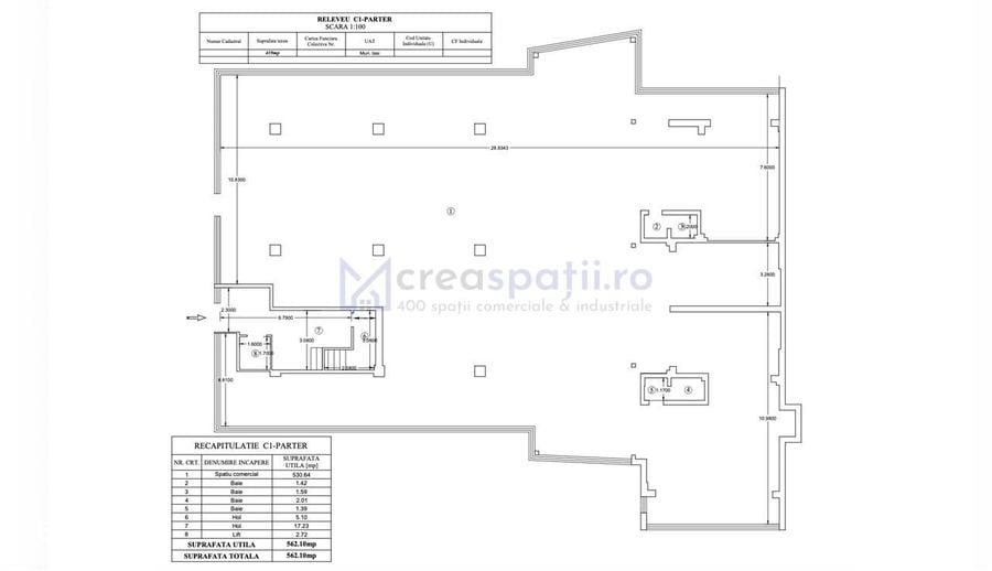 Spatiu comercial Tatarasi, langa Carrefour, 562mp - 1