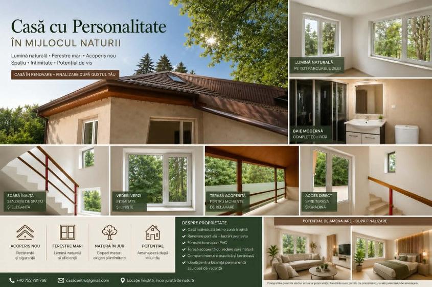 Casă cu 5 camere cu Teren 360 Mp în Centrul Istoric