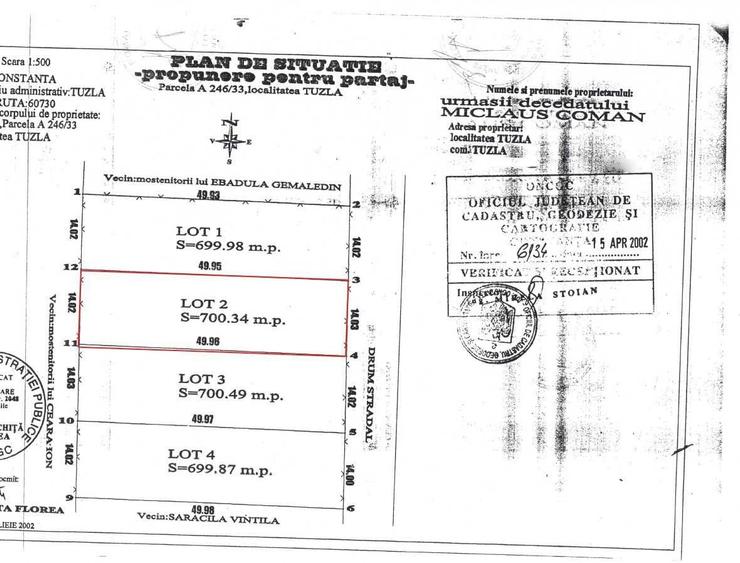 Teren intravilan 700mp in Tuzla - Bransat apa/canal , gaz la poarta - 5