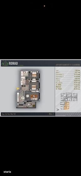 Apartament 3 camere84,49 mp|Compartimentare excelenta | Premium - 8