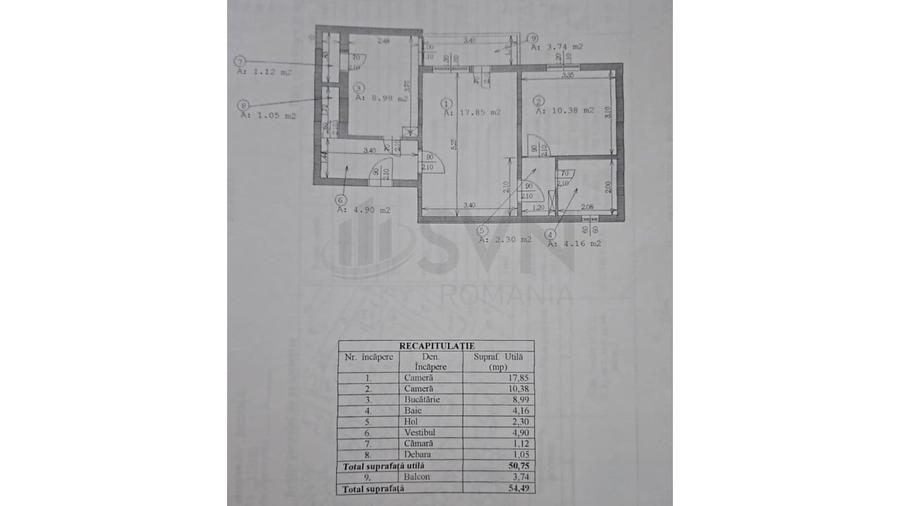 Apartament cu 2 camere decomandat, mobilat în Moșilor
