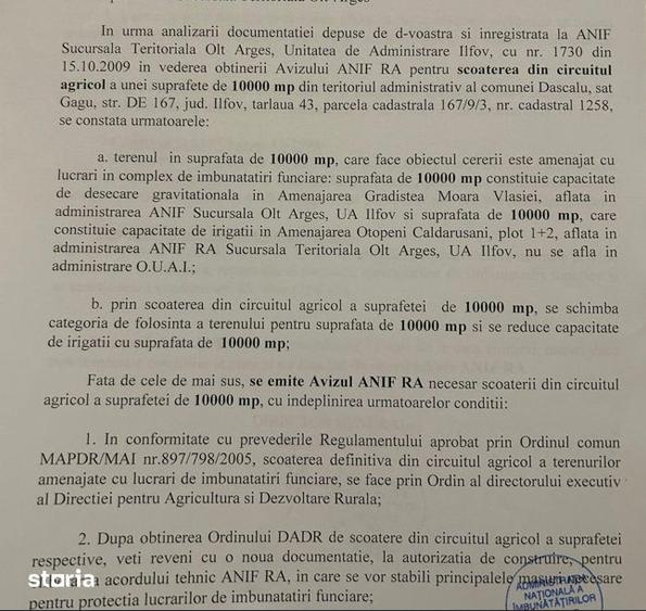 Teren intravilan 10.000 mp | PUZ aprobat 17 loturi | Gagu Dascalu - 4